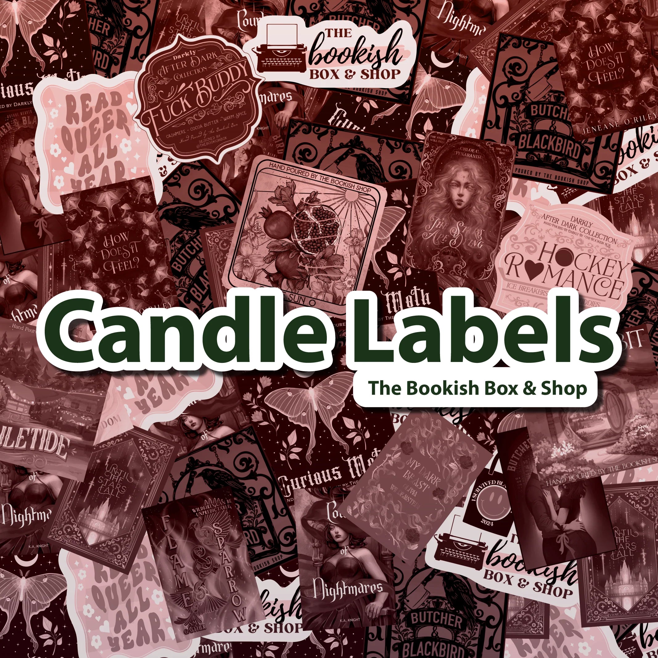 The Bookish Box Candle Labels