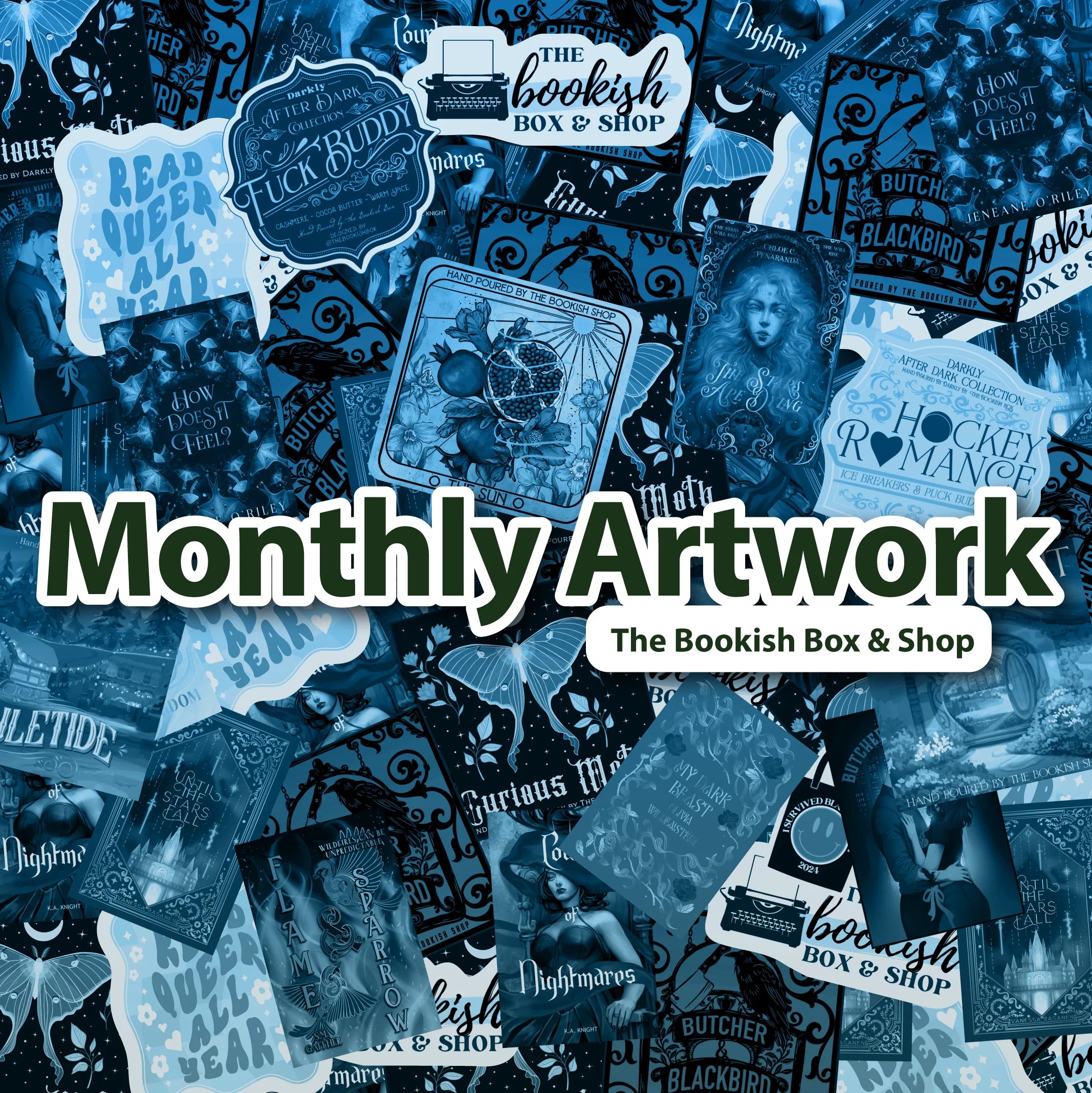 The Bookish Box Monthly Artwork