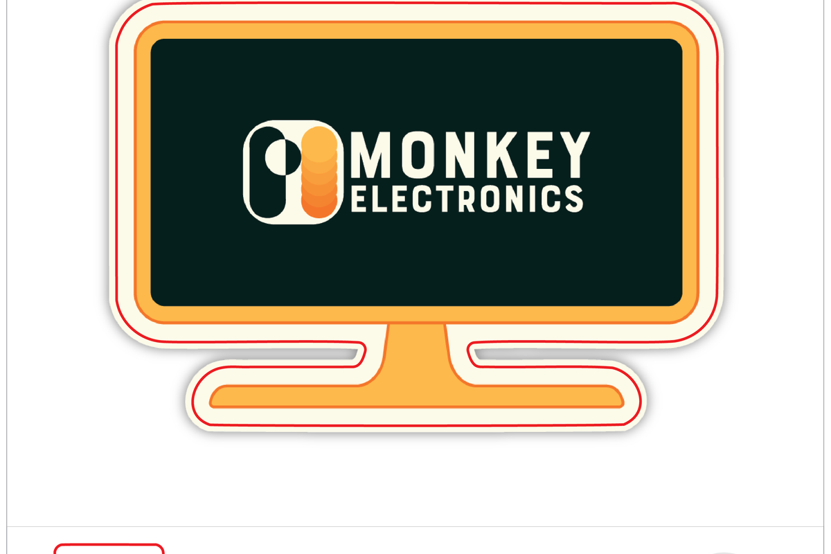 Monkey Electronics Desktop - Monkey Studios 3x2.2" – StickerJunkie.com