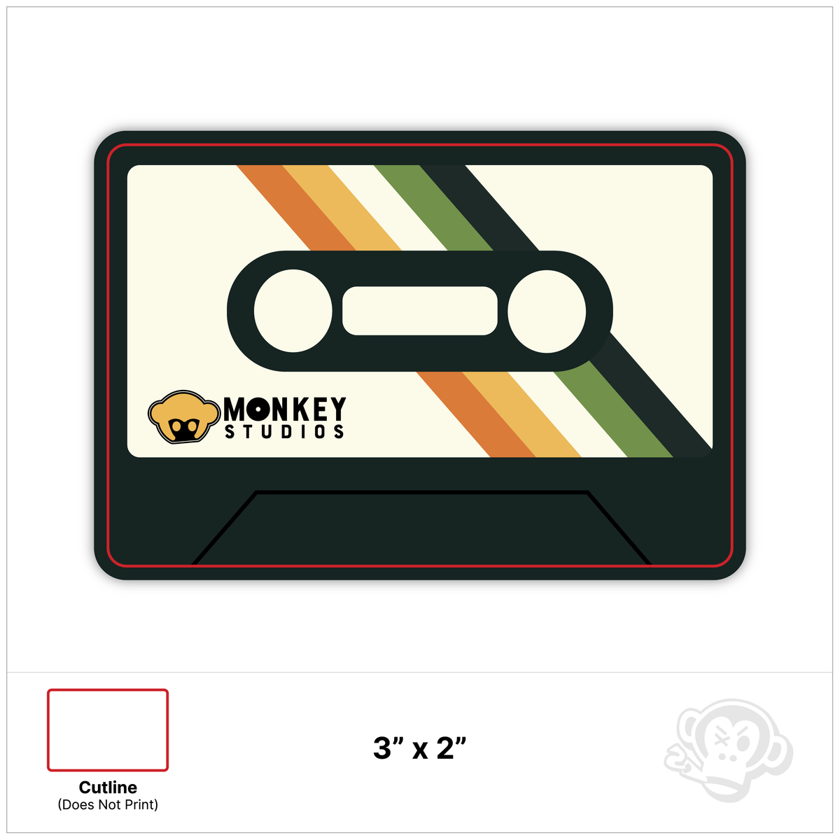 Monkey Studios Cassette Tape - Monkey Studios 3x2